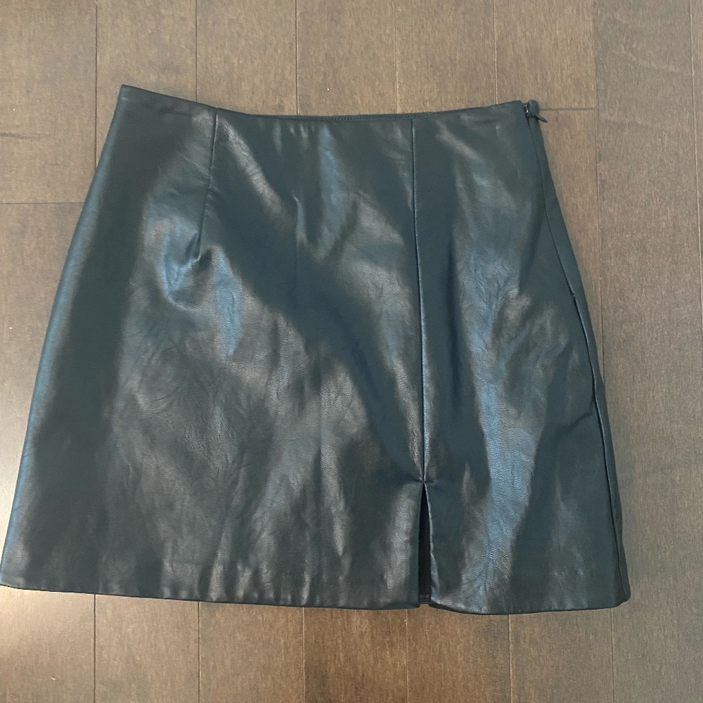 Oak & Fort Vegan Leather Mini Skirt